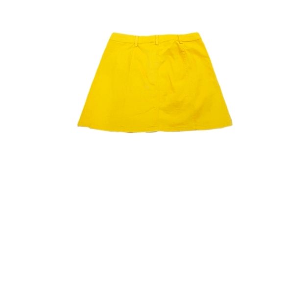 Yellow soft denim skirt with buttons size 11 - Picture 5 of 5
